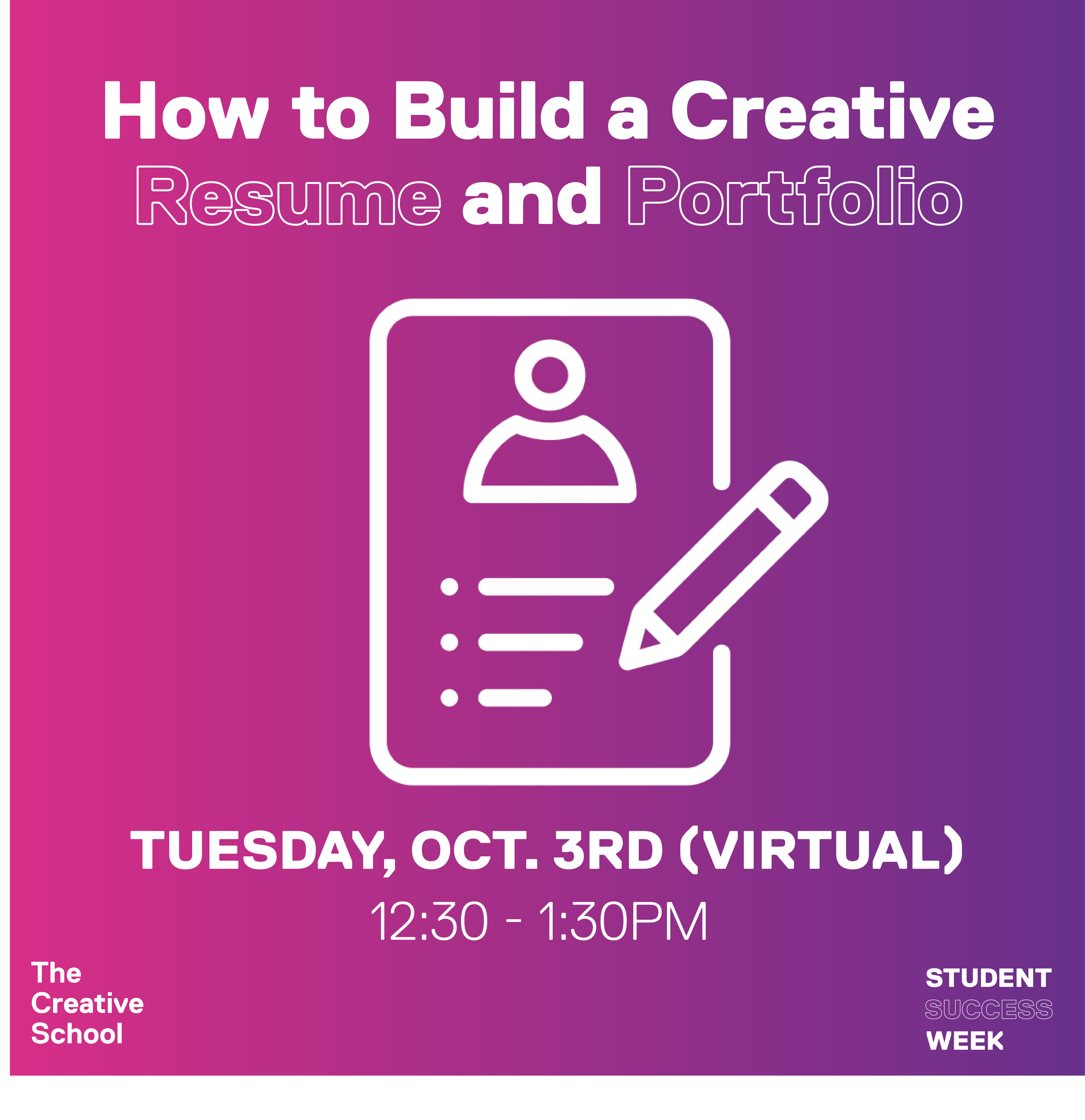 How to Build a Creative Resume and Portfolio